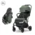 Carucior pentru copii Lorelli Minori Green, sistem pliere cu o singura mana, spatar reglabil, greutate admisa 22 kg, suspensii, suport pahar, husa textila UV 50+