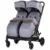 Carucior pentru gemeni Chipolino Twinity Cloud, cadru din aluminiu, suspensii, huse picioare, suport pahar, gentuta