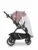 Carucior pentru nou nascut Euro-Cart Crox, cu cadrul de aluminiu, pliere compacta, scaun reversibil, cu 3 nivele de ajustare a spatarului, capotina si husa de picioruse, roti cu suspensii, pana la 22 kg, Rose