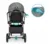 Carucior reversibil cu pliere compacta spatar si viziera reglabile Kidnort Isbjorn Grey pana la 22 kg, roti cu suspensii, accesorii incluse, suport pentru pahar
