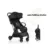 Carucior sport Cangaroo pana la 22kg cadru din aluminiu cu pliere compacta Autofold,spatar reglabil pana la pozitie de somn,roti EVA detasabile si husa de picioare inclusa Easy Fold Negru