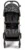 Carucior sport Compass 2.0 Jacquard Nero CAM, 0-4 ani, spatar reglabil, suspensii, sistem tip troller, suport picioare ajustabil + accesorii