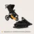 Carucior sport Lionelo Azura, Cu 3 roti, Cu baldachin XXL impermeabil, Pliere compacta, Pana la 22 kg, 6-48 luni, Standard de siguranta EN1888-1 si EN1888-2 negru