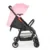 Carucior sport pentru copii Moni Capri Pink, Spatar reglabil cu pozitie de somn, Suport pentru picioare reglabil, Centura de siguranta, Roti spate cu frana, Copertina reglabila, Recomandat de la 6luni