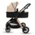 Carucior transformabil 2 in 1 pentru copii Appekids Elite Sand cu suspensii, sezut reversibil, accesorii, greutate suportata 22 kg