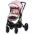 Carucior transformabil 2 in 1 pentru copii Chipolino Amore Powder Pink cu suspensii, sezut reversibil, accesorii, greutate suportata 22 kg
