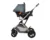 Carucior transformabil 3 in 1 KikkaBoo cu sezut reversibil,cadru din aluminiu,suspensii,copertina XXL,geanta mamici,suport pahar si husa pentru picioare incluse Kaia Dark Grey