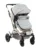 Carucior transformabil 3 in 1 KikkaBoo cu sezut reversibil,cadru din aluminiu,suspensii,copertina XXL,geanta mamici,suport pahar si husa pentru picioare incluse Kaia Light Grey