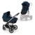 Carucior transformabil Cybex Gold Eos Lux Ocean Blue cu cadru argintiu