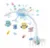 Carusel muzical cu 13 melodii, rotire completa de 360 de grade, 4 jucarii suspendate, Proiectii luminoase si Telecomanda, 56 x 40 x 43 cm, Blue