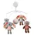 Carusel pentru patut Baby Mix cu 5 jucarii din plus Rabbit and friends