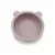 Castron cu urechi de ursulet Bocioland, cu ventuze, silicon, fara BPA, 6-36 luni, Powder Pink