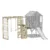 Casuta Summer Adventure House cu loc pentru nisip, tobogan, leagan dublu, modul sport Wendi Toys