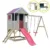 Casuta Wendi Toys Summer Adventure House, cu loc pentru nisip, tobogan, leagan dublu, modul sport, bucatarie
