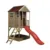 Casuta de gradina cu platforma, loc pentru nisip, tobogan, Nordic Adventure House, Wendi Toys