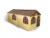 Casuta de joaca 0255022 BeigeBrown Big