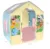 Casuta de joaca Mochtoys Happy House ferestre roz pastel