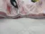 Cearceaf imprimat cu elastic roz 140×70