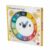 Ceasul Ursul colorat din lemn, Tender Leaf Toys, 12 piese