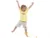 Coarda de sarit Hula Hoop cu lumini LED Yellow