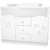 Comoda de infasat Matei 106 cm alb cu stelute