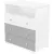 Comoda de infasat Patrik 80 cm alb grafit