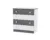 Comoda lemn 4 sertare White Vintage Grey