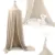 Cort baldachin pentru copii, Ikonka, suspendat, multifunctional pentru patut copii loc de joaca, lungime 290 cm, diametru cadru 70 cm, Beige