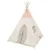 Cort cu suport din lemn KIKKA Boo House 120 x 120 x 160 cm Bej