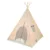 Cort cu suport din lemn KIKKA Boo House 120 x 120 x 160 cm Portocaliu