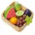 Cos cu fructe din lemn, Tender Leaf Toys, 6 piese
