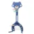 Cos de baschet multifunctional NIchiduta Garden 3 in 1 Bear Blue cu jucarie muzicala, montare usoara 156 x 63 x 49 cm