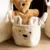 Cos depozitare Childhome 25x20x20 cm Teddy alb