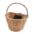 Cos din ratan pentru bicicleta, detasabil, mecanism tip click, 21x34x41cm, natur