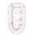 Cosulet bebelus pentru dormit Baby Nest 105×66 cm Velvet Sweet Deer Pink MimiNu