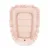 Cosulet pentru dormit MimiNu Baby Nest 55 x 75 cm din catifea Magnolia