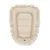 Cosulet pentru dormit MimiNu Baby Nest 55 x 75 cm din catifea Nugat