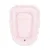 Cosulet pentru dormit MimiNu Baby Nest 55 x 75 cm din catifea Pink