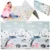 Covor educational din spuma XPE pliabil cu doua fete 177 x 158cm Forest  Street