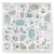 Covor puzzle multifunctional pentru copii Nukido Town 105x105x1 cm din spuma EVA inodora, 9 piese cu doua fete, izoleaza perfect de sol,material anti-alunecare,piese cu functie de pioni