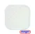 Covoras de dus din cauciuc natural antiderapant cu ventuze pentru fixare 56×56 cm alb