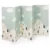 Covoras de joaca Flumi  pliabil cu 2 fete 180×200 cm stradute si caprioare roz