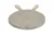 Covoras din catifea cu doua fete pentru camera copii diametru 90cm Sensillo Velvet Bunny Beige