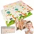 Covoras educational din spuma XPE cu doua fete 180×200 cm GirafeUrsuleti plus