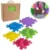 Covoras ortopedic senzorial puzzle set mediu A Muffik