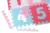 Covoras puzzle colorat Knorr Toys Cifre si Litere Pink Rosa 110 piese 180×180 cm din spuma moale Eva, izolator si antiderapant 0 luni+