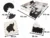 Covoras puzzle din spuma cu 36 piese Negru-Gri-Ecru