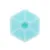 Cutie snack hexagon snackle cu 6 compartimente Melii blue