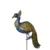 Decoratiune metalica gradina Paun cu tija 134 cm