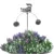Decoratiune metalica gradina Pisica gri la panda Pendul 116 cm